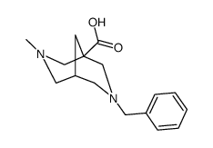 Racemci-(1S,5S)-3-benzyl-7-methyl-3,7-diazabicyclo[3.3.1]nonane-1-carboxylic acid Structure