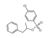 1-phenylpropan-2-yl 4-chlorobenzenesulfonate结构式