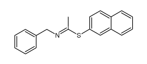 naphthalen-2-yl N-benzylethanimidothioate Structure