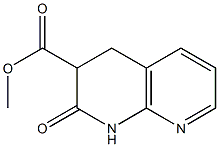 1,8-Naphthyridine-3-carboxylic acid, 1,2,3,4-tetrahydro-2-oxo-, methyl ester结构式