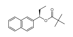 (R)-1-(naphthalen-2-yl)propyl pivalate Structure