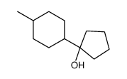 1-(4-methylcyclohexyl)cyclopentan-1-ol结构式