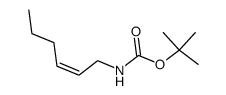 Carbamic acid, 2-hexenyl-, 1,1-dimethylethyl ester, (Z)- (9CI) Structure