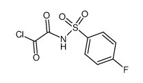 N-[(1-oxo-2-oxo-2-chloro)ethyl]-4-(fluoro)benzenesulfonamide结构式