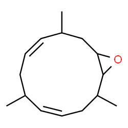 2,6,10-trimethyl-13-oxabicyclo[10.1.0]trideca-4,8-diene Structure