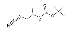 1-azido-2-(N-tert-butoxycarbonylamino)propane Structure