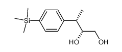 (2R,3S)-3-(4'-(trimethylsilyl)phenyl)butane-1,2-diol Structure