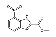 7-nitro-1H-indole-2-carboxylic acid methyl ester结构式