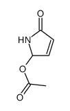 acetic acid 5-oxo-2,5-dihydro-1H-pyrrol-2-yl ester Structure