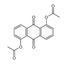 1,5-Diacetoxy-9,10-anthraquinone structure