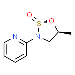 Pyridine, 2-(5-methyl-2-oxido-1,2,3-oxathiazolidin-3-yl)-, (2R-trans)- (9CI)结构式