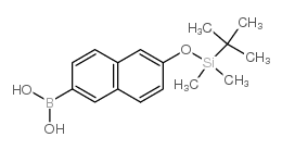 2-(叔丁基二甲基硅氧基)萘-6-硼酸结构式