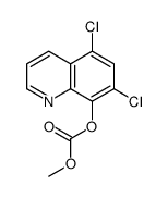 Methyl-8-(5,7-dichloroquinolyl)carbonic acid ester structure