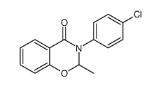 3-(4-Chlorophenyl)-2-methyl-2H-1,3-benzoxazin-4(3H)-one结构式