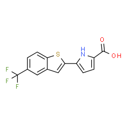5-(5-(三氟甲基)苯并[b]噻吩-2-基)-1H-吡咯-2-羧酸图片