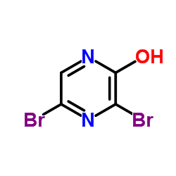 3,5-Dibromo-2-hydroxypyrazine Structure