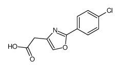 2-[2-(p-Chlorophenyl)oxazol-4-yl]acetic acid Structure