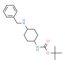 tert-butyl (4-(benzylamino)cyclohexyl)carbamate结构式