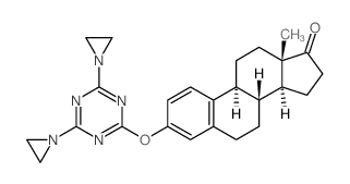 Estra-1,3,5(10)-trien-17-one,3-[[4,6-bis(1-aziridinyl)-1,3,5-triazin-2-yl]oxy]- (9CI) picture