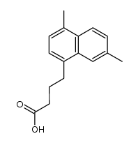 4-(4,7-dimethyl-[1]naphthyl)-butyric acid Structure