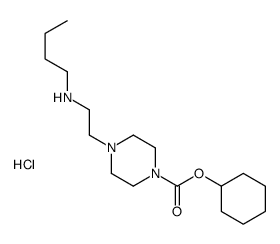 cyclohexyl 4-[2-(butylamino)ethyl]piperazine-1-carboxylate,hydrochloride结构式