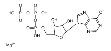 magnesium,[[[(2R,3S,4R,5R)-3,4-dihydroxy-5-(6-oxo-3H-purin-9-yl)oxolan-2-yl]methoxy-hydroxyphosphoryl]oxy-oxidophosphoryl] hydrogen phosphate Structure