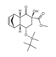 methyl (1S,4R,4aS,6S,8S,8aR)-8-((tert-butyldimethylsilyl)oxy)-6-hydroxy-5-oxo-1,4,4a,5,6,7,8,8a-octahydro-1,4-methanonaphthalene-6-carboxylate Structure