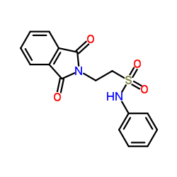 2-(1,3-dioxoisoindolin-2-yl)-Nphenylethanesulfonamide structure