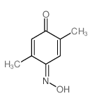 2,5-Cyclohexadiene-1,4-dione,2,5-dimethyl-, 1-oxime Structure