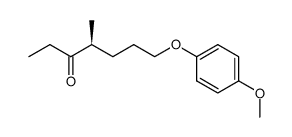 (4S)-7-(4-Methoxyphenoxy)-4-Methyl-3-heptanone Structure