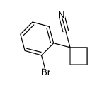 1-(2-溴苯基)-环丁烷甲腈结构式