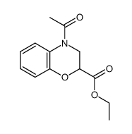 ethyl 4-acetyl-3,4-dihydro-2H-1,4-benzoxazine-2-carboxylate结构式