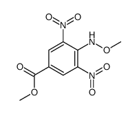 methyl 4-(methoxyamino)-3,5-dinitrobenzoate结构式