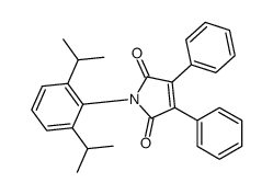 1-[2,6-di(propan-2-yl)phenyl]-3,4-diphenylpyrrole-2,5-dione结构式