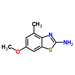 2-Amino-6-methoxy-4-methylbenzothiazole structure