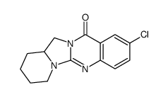 2-chloro-7,8,9,10,10a,11-hexahydro-pyrido[1',2':3,4]imidazo[2,1-b]quinazolin-13-one结构式