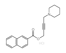 4-(1-piperidyl)but-2-ynyl naphthalene-2-carboxylate结构式