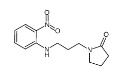 1-(3-(2-NITROPHENYLAMINO)PROPYL)PYRROLIDIN-2-ONE structure