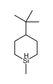 4-tert-butyl-1-methylsilinane结构式