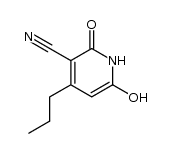 6-hydroxy-4-propyl-1H-pyridin-2-one-3-carbonitrile结构式