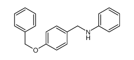 N-[4-(BENZYLOXY)BENZYL]-N-PHENYLAMINE结构式