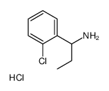 1-(2-Chlorophenyl)propan-1-amine hydrochloride Structure