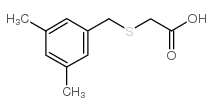 [(3,5-dimethylbenzyl)thio]acetic acid()结构式