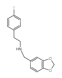 N-(1,3-benzodioxol-5-ylmethyl)-2-(4-fluorophenyl)ethanamine结构式