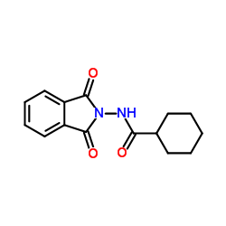 N-(1,3-Dioxo-1,3-dihydro-2H-isoindol-2-yl)cyclohexanecarboxamide结构式