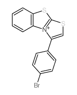 1-(4-bromophenyl)-[1,3]thiazolo[2,3-b][1,3]benzothiazol-9-ium Structure