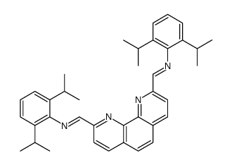 2,9-bis[(2,6-diisopropylphenylimino)methyl]phenanthroline Structure