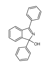 1,3-diphenyl-1H-isoindol-1-ol结构式