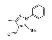 3-methyl-5-amino-1-phenyl-1H-pyrazole-4-carboxaldehyde Structure