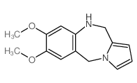 2,3-dimethoxy-6,11-dihydro-5H-pyrrolo[2,1-c][1,4]benzodiazepine结构式